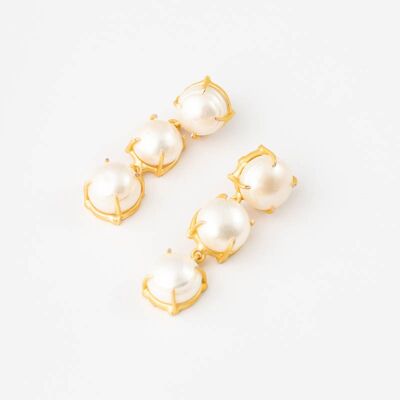 Kuna pearl earrings
