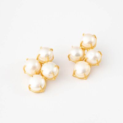 Boucles d'oreilles perles Belimir
