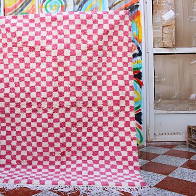 Checkered Rug , SHAG  Moroccan rug - UG60