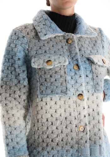 Cappotto in lana, per donna, fabriqué en Italie, art. 5030P.457 4