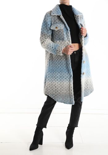 Cappotto in lana, per donna, fabriqué en Italie, art. 5030P.457 5