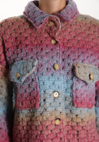 Cappotto in lana, da donna, fabriqué en italie, art. 5068.457 5