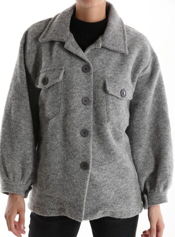 Manteau en laine, pour femme, Made in Italy, art. TI3093-17.369 13