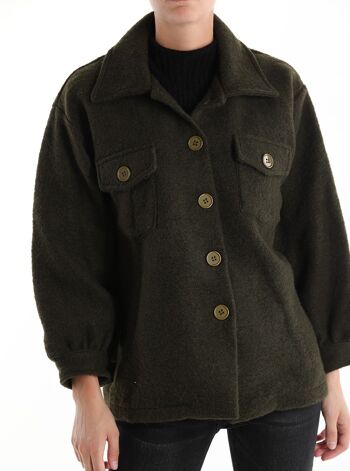 Manteau en laine, pour femme, Made in Italy, art. TI3093-17.369 7