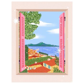 Exemple présentation Petit Pinceau - Fenêtre ouverte sur Naples - Avec cadre 2