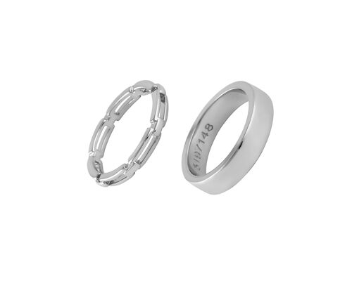 Thais Plated Brass Pack Of 2 Rings 2144