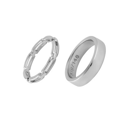 Thais ottone placcato confezione da 2 anelli 2144