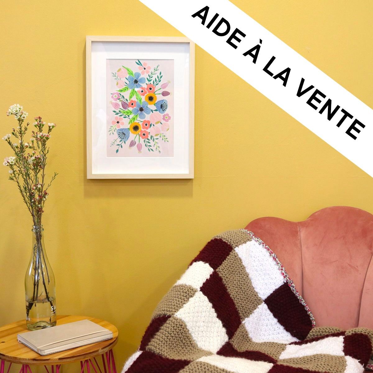 Beispielpräsentation Kleiner Pinsel - Blumen - Mit Rahmen