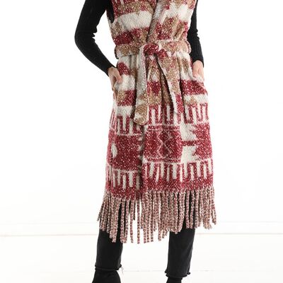 Cappotto smanicato in lana, da donna, fabriqué en Italie, art. DF526-1.461