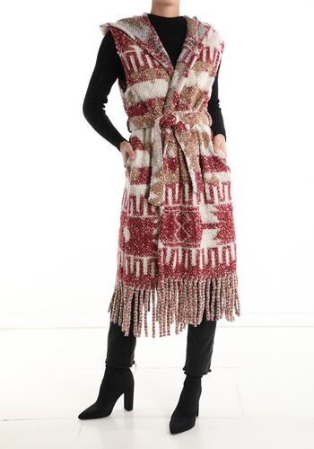 Cappotto smanicato in lana, da donna, fabriqué en Italie, art. DF526-1.461 1