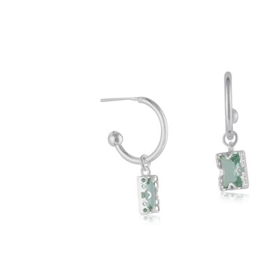Hortense Crystal Tiny Hoop Earrings 2248