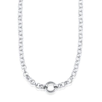 Collana Clara in ottone placcato con catena Belcher con lucchetto 2308