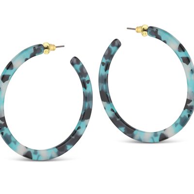 Boucles d'Oreilles Résine Sophia Hoop 2316