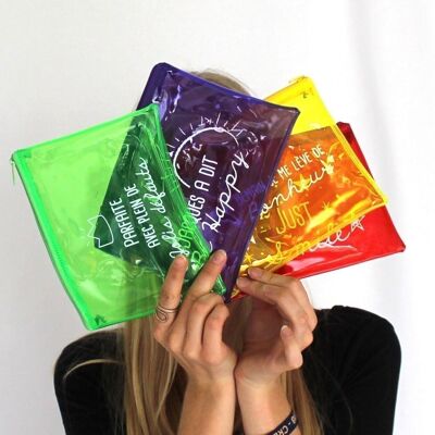 NEON MAKE-UP KIT - EXISTS IN 4 COLORS: PURPLE / YELLOW / RED / GREEN