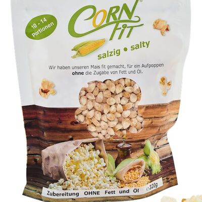Cornfit Popcornmais - 320g - Salzig