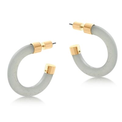 BOUCLES D'OREILLES EN RÉSINE ET MÉTAL ELLE 2366