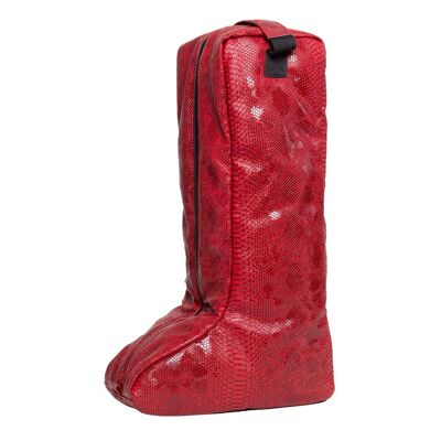 Boot bag crocodiles red
