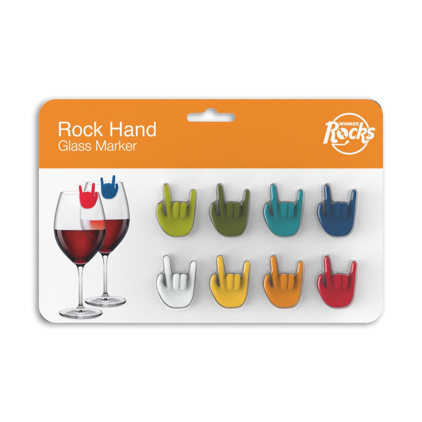 Rock Hand Glass Markers Set of 8