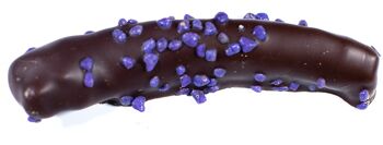 Orangettes Chocolat Noir éclats de Violette 100g