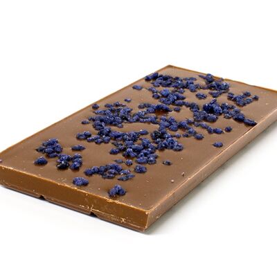 Milk chocolate bars 38% violet 100g