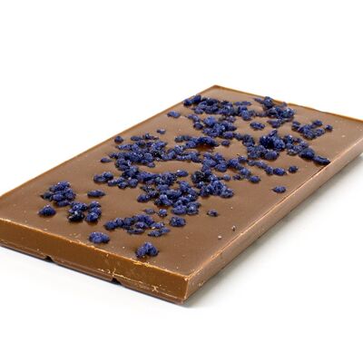 Milk chocolate bars 38% violet 100g