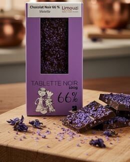100g Dark Chocolate Bar 66% Violet