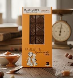 100g bar of milk chocolate with 38% caramel filling