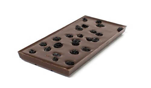 Tablettes de chocolat noir 99% sans sucre ajouté myrtille 100g