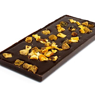 Barritas de chocolate negro ecológico 71% nueces de higo 100g