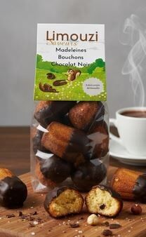 Madeleines Bouchon chocolate negro 66% 150G