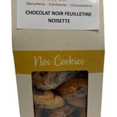 Galletas feuilletine de chocolate negro con avellanas 150G