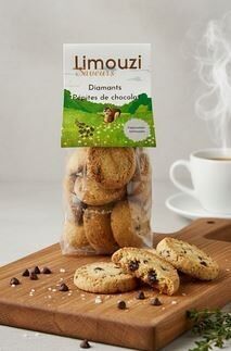 Diamantes con chispas de chocolate 66% 150G