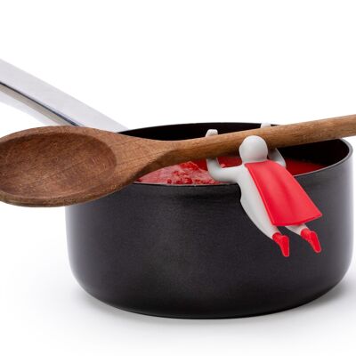 Steaman pot guard and spoon holder