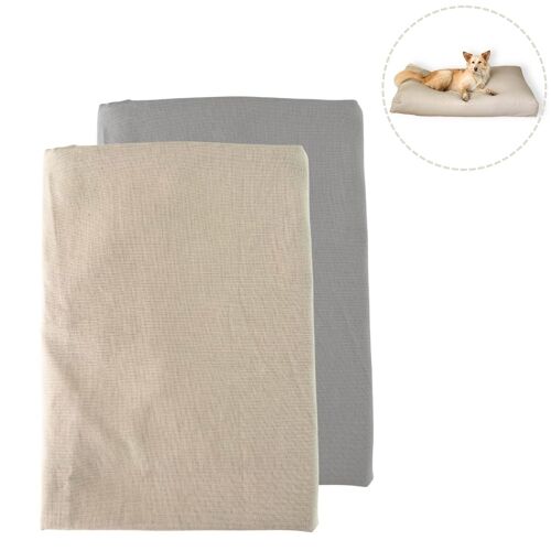 Pillow cover | cotton | vanilla | size L | 130 x 90 x 15 cm