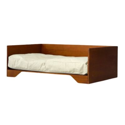 Cama para perros con almohada | madera | medio | 56,5 x 88 cm