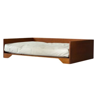 Dog bed with pillow | wood | large | 76.5 x 119 cm
