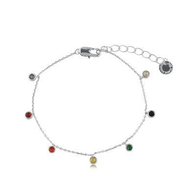 BRACCIALE DELICATO PIETRE IRIS ARCOBALENO 2400