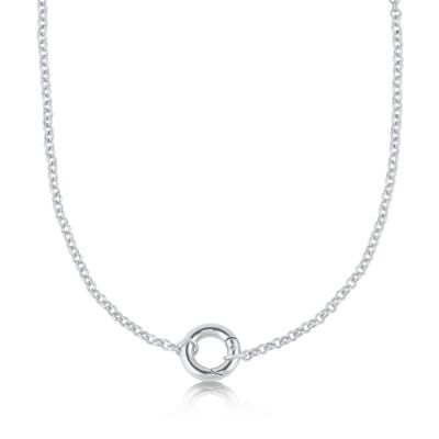 COLLANA CATENA BELCHER OLIVIA MINI IN OTTONE CON LUCCHETTO 2396