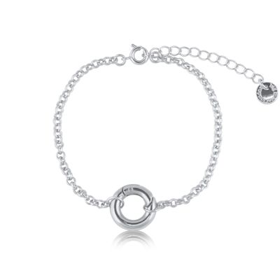 BRACCIALE OLIVIA MINI CATENA BELCHER IN OTTONE CON LUCCHETTO 2397