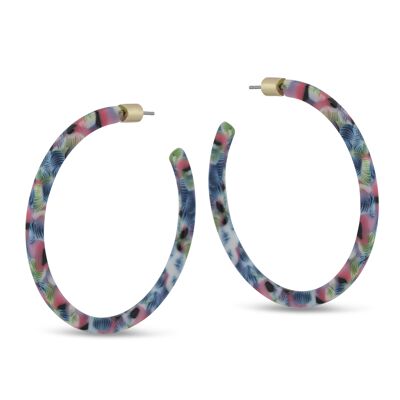 MIA LARGE RESIN HOOPS 2409