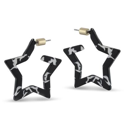 BOUCLES D'OREILLES EN RÉSINE AMELIA STAR 2406