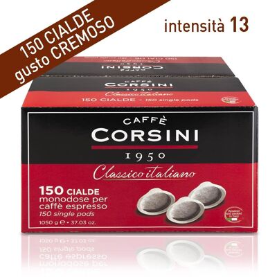 Cremige italienische klassische Kaffeepads | Packung mit 150 Stück