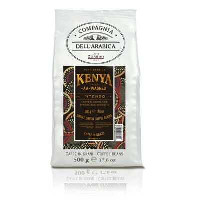 Caffè Kenya Washed in grani 100% Arabica | Confezione da 500 grammi