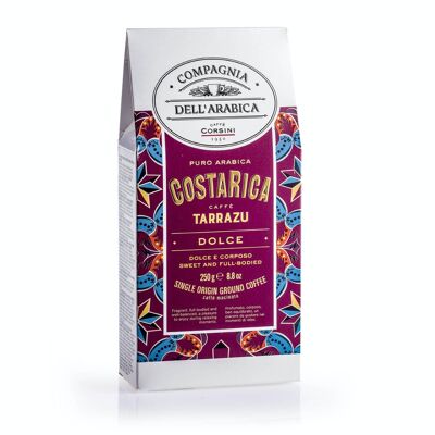 Reiner gemahlener Arabica-Kaffee aus Costa Rica. Packung mit 250 Gramm