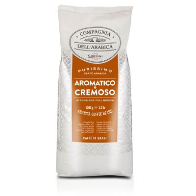 Mezcla de granos de café 100% arábica. Paquete de 1 KG