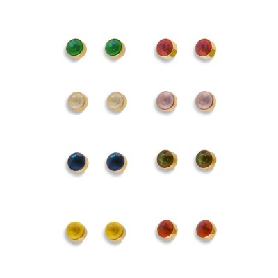 NICOLE DELITE STONE SET OF STUD EARRINGS 2539