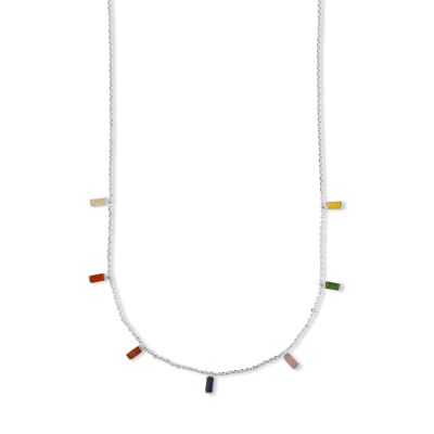 NICOLE DELITE CRYSTAL BAGUETTE DEMI FINE NECKLACE 2524