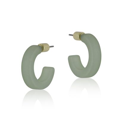 BOUCLES D'OREILLES CRÉOLES DAPHNE RÉSINE 2501