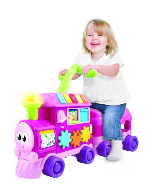 Walker Ride-on learner Train - Pink