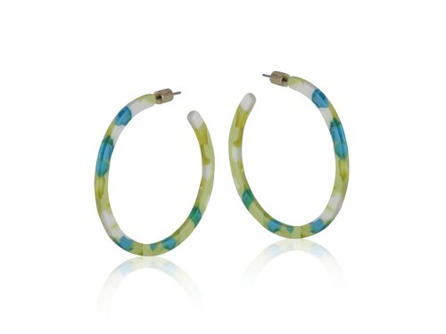 RENEE RESIN LARGE HOOP EARRINGS 2480